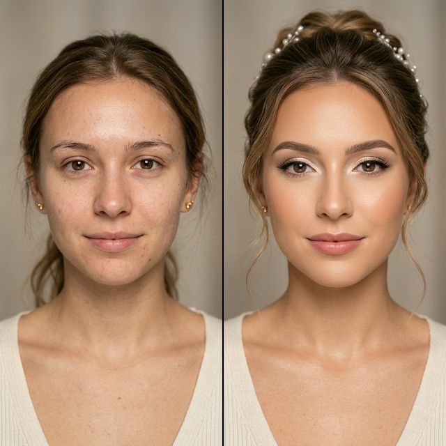 Professional bridal makeup transformation - Studio Gaga
